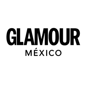 Logo GLAMOUR México, medio reconocido de belleza y estilo que menciona la nueva generación de pestañas magnéticas BABYCILS.